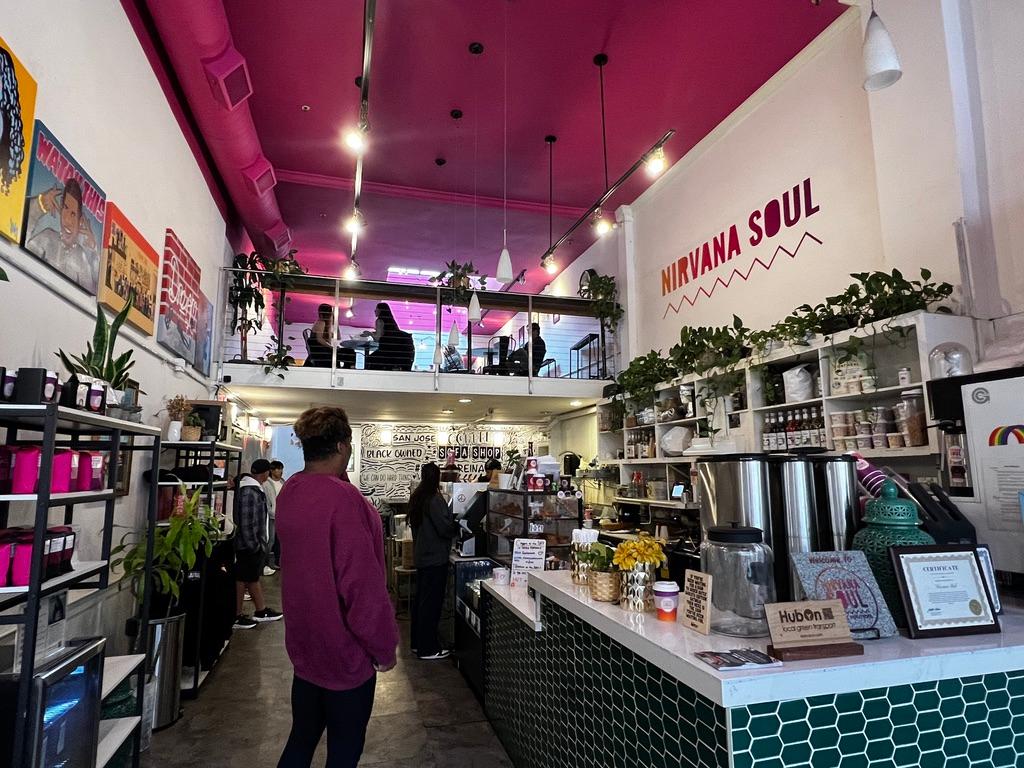 The Inside of Nirvana Soul in Downtown San Jose, Calif., on April 24, 2025. (Conner Lee/The Epoch Times)