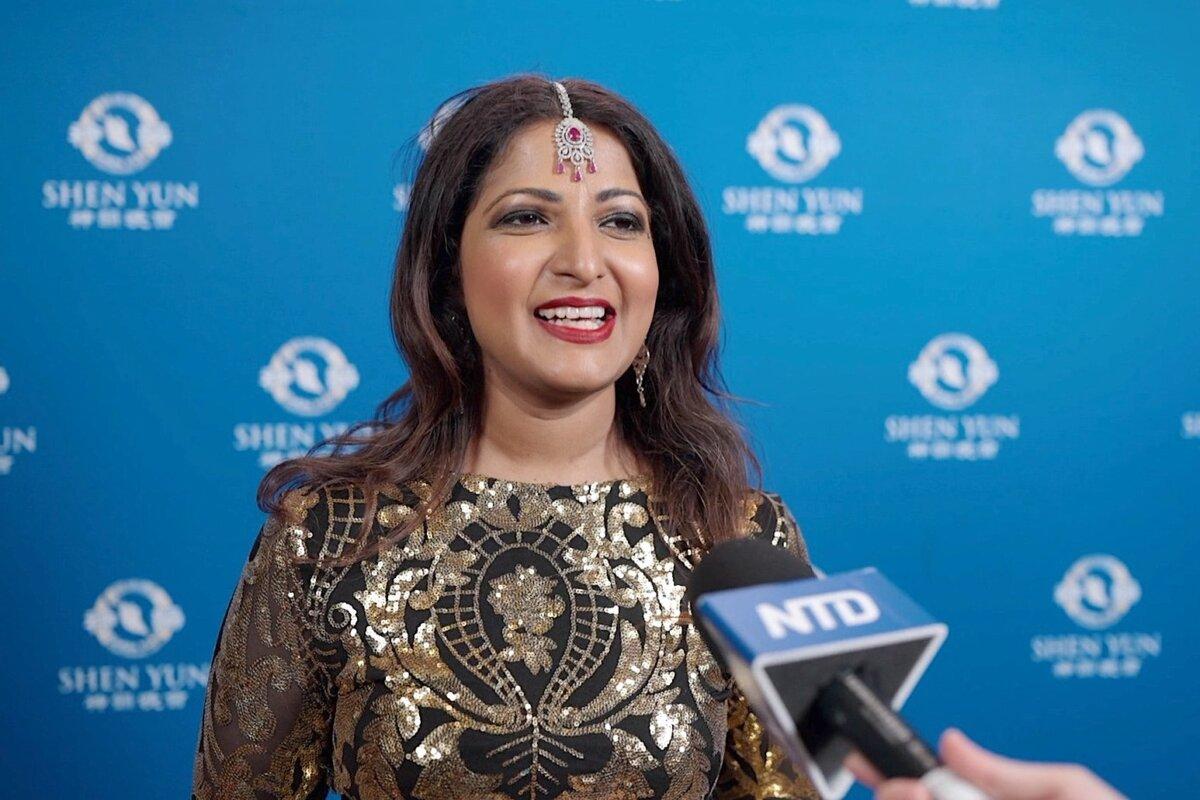 Preity Upala, actor and former Miss India International, enjoyed Shen Yun Performing Arts at the Dolby Theatre in Hollywood, Calif., on May 3, 2025. (NTD)