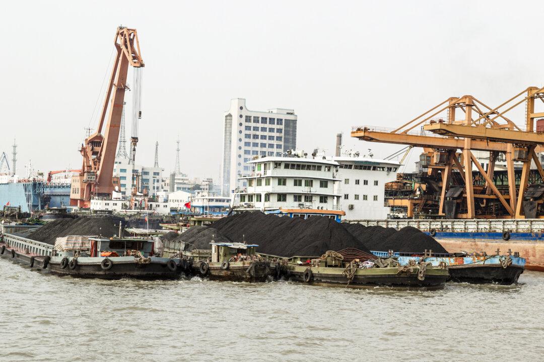 Cargo ships loaded with rare earth soil for export in China in 2012. (tab62/shutterstock)