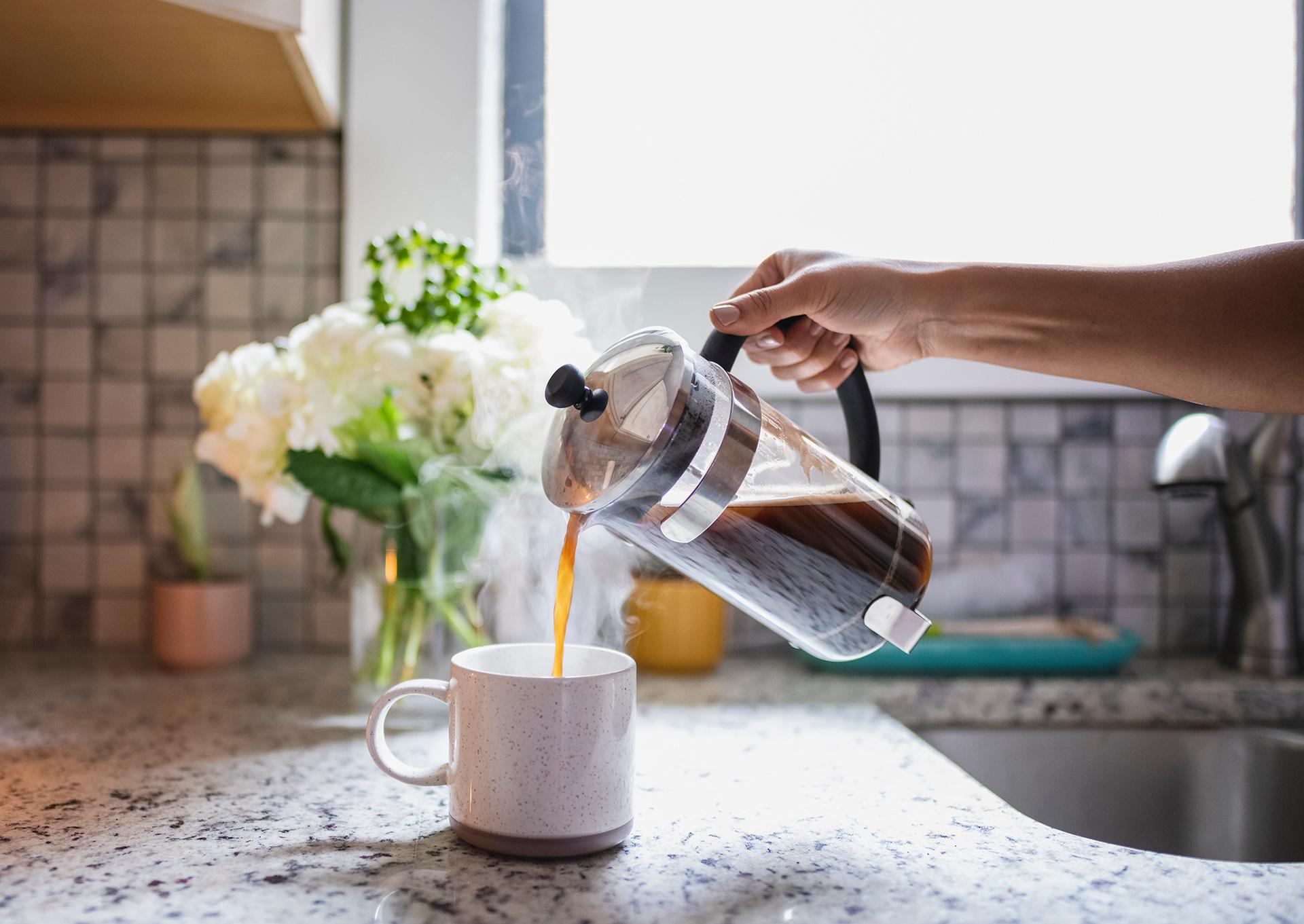 A French press won't leech plastic into your coffee. (Tony Anderson/Getty Images)