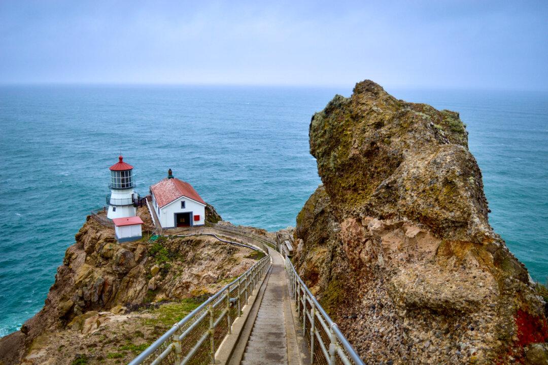 Point Reyes Lighthouse in Inverness, Calif., on March 16, 2025. (Keegan Billings/The Epoch Times)