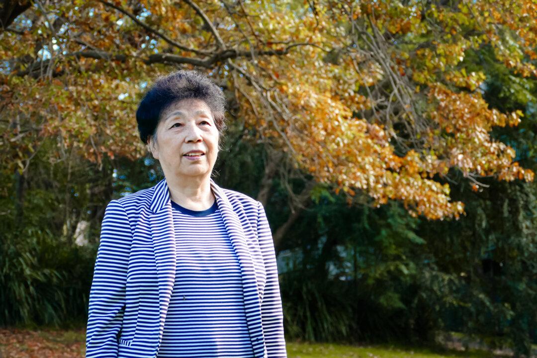 Liu Yaqin, former Chinese state bank loan officer and Falun Gong pracitioner, in Sydney on May 12, 2025. (Lorrita Liu/The Epoch Times )