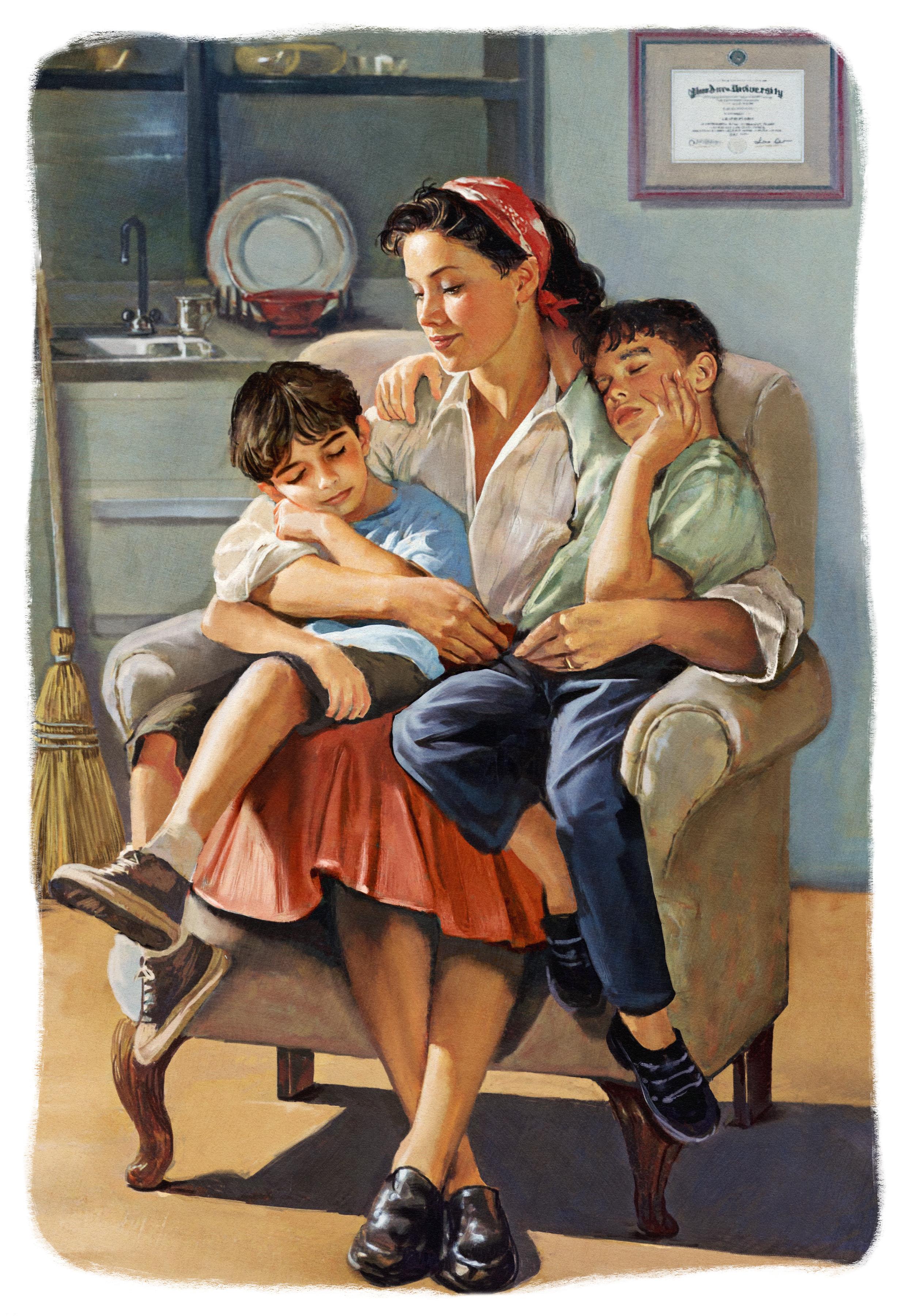 The daily sacrifices of a stay-at-home mom may seem mundane, yet her quiet influence can ripple through generations. (Biba Kayewich)