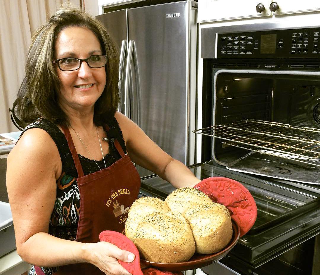 Sue Becker has over 30 years' experience milling her own flour from whole grains. (Courtesy of The Bread Beckers)