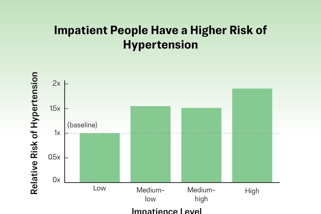 Impatience Leads to Hypertension. (Illustration by The Epoch Times)