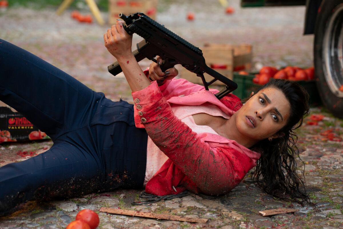 MI6 agent Noel Bisset (Priyanka Chopra Jonas), in "Heads of State." (Amazon Prime/MovieStillsDB)