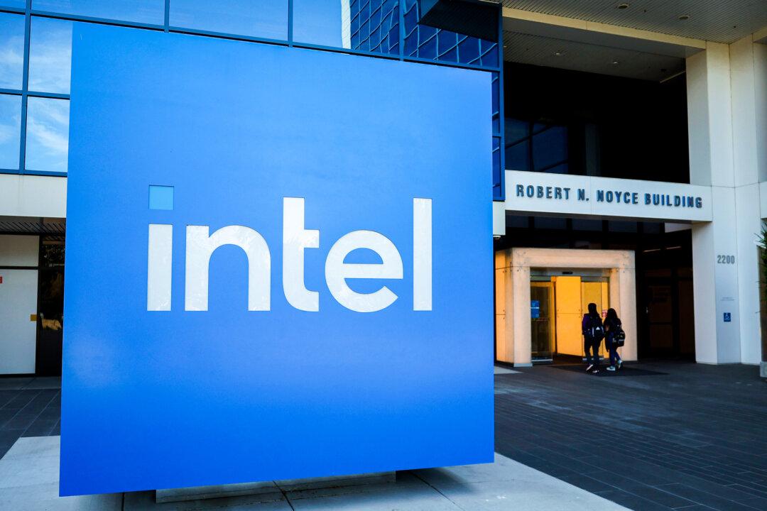 A sign is posted in front of Intel headquarters on August 01, 2024 in Santa Clara, California. Chipmaker Intel is set to lay off thousands of workers as the company tries to recover from an eroding market share. Intel will report second quarter earnings today after the closing bell. (Photo by Justin Sullivan/Getty Images)