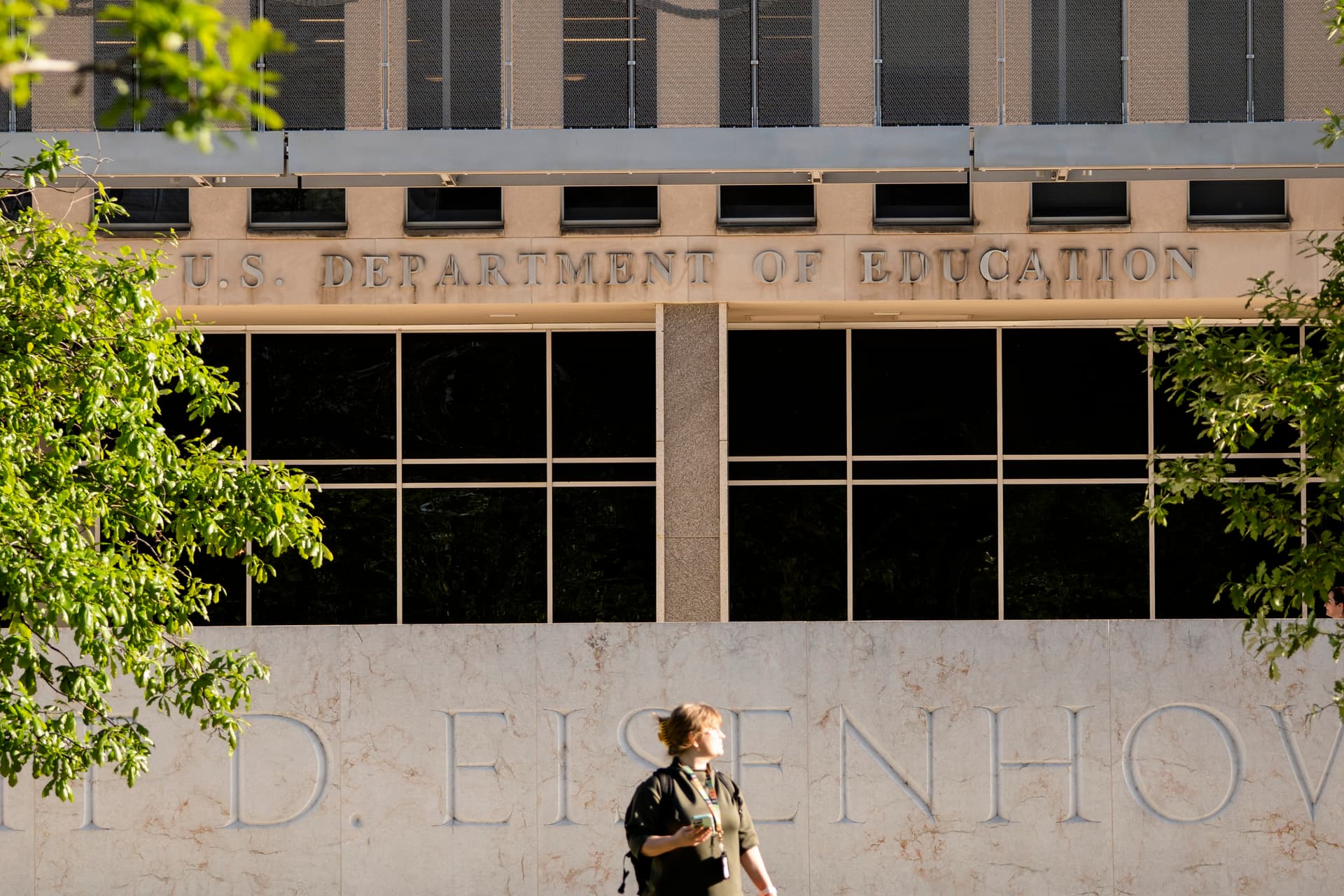 The Department of Education in Washington on April 28, 2025. (Madalina Vasiliu /The Epoch Times)