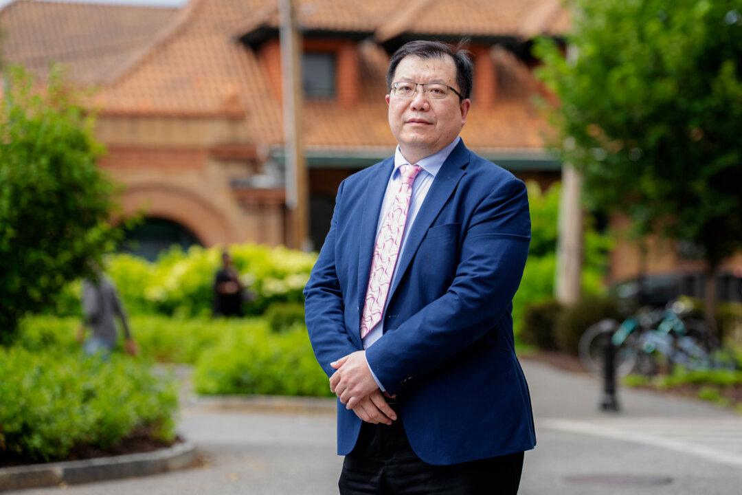 Hunter Wang, a former chief technology officer in China, in New York on July 9, 2025. Wang was forced to relocate frequently for more than a decade after he was detained for practicing Falun Gong before he fled from China to the United States in 2018. (Larry Dye/The Epoch Times)