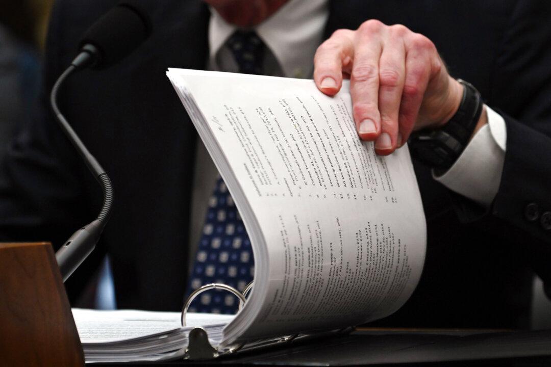 Former special counsel Robert Mueller testifies before the House Intelligence Committee about his report on Russian interference in the 2016 presidential election, on Capitol Hill in Washington on July 24, 2019. Mueller ended the probe concluding there was no collusion. (Andrew Caballero-Reynolds/AFP via Getty Images)