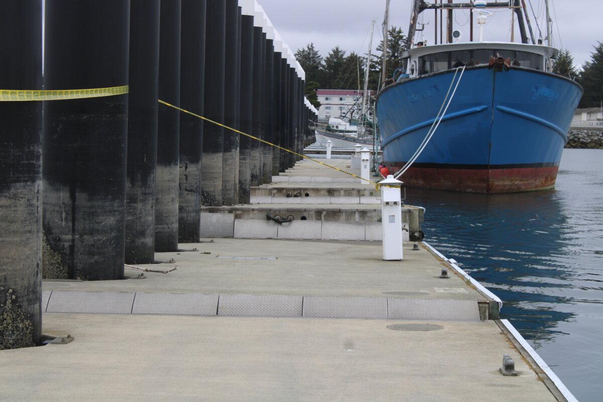 The harbor in Crescent City, Calif., had about $1 million in damage caused by waves after a July 30, 2025, tsunami, according to local officials. (Crescent City Harbor)