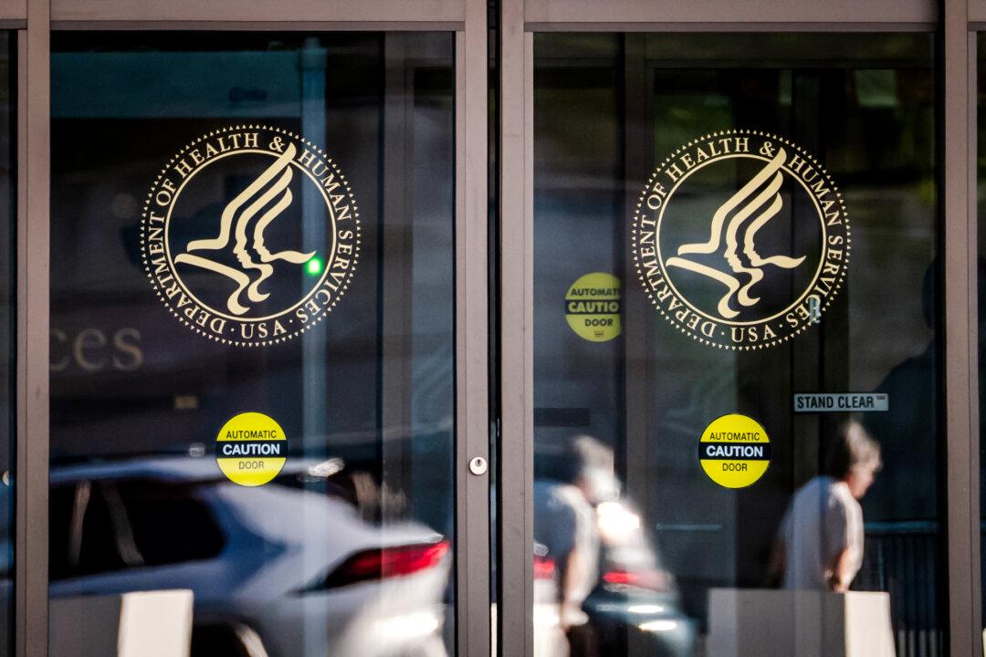 The Department of Health and Human Services at the Hubert H. Humphrey building in Washington on April 28, 2025. (Madalina Vasiliu/The Epoch Times)