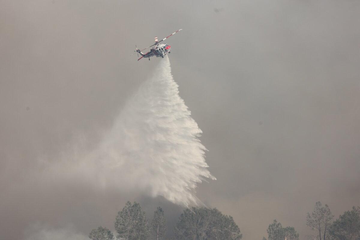 California fire crews used several aircraft to help fight the Pickett fire in Napa County, Calif. (Cal Fire)