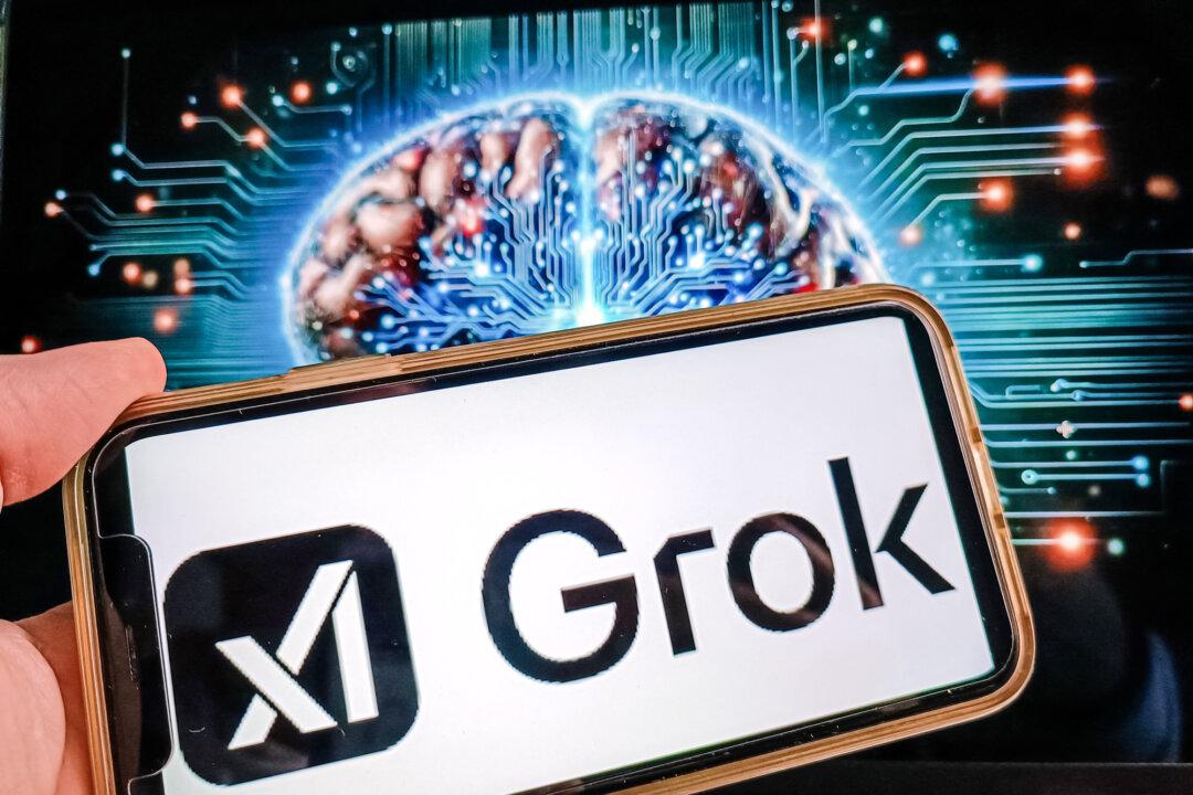 Illustration of the generative AI chatbot Grok, in this file image. In early July, the chatbot unexpectedly produced and spread anti-Semitic posts, raising concerns about vulnerabilities in AI guardrails. (Riccardo Milani/Hans Lucas/AFP via Getty Images)