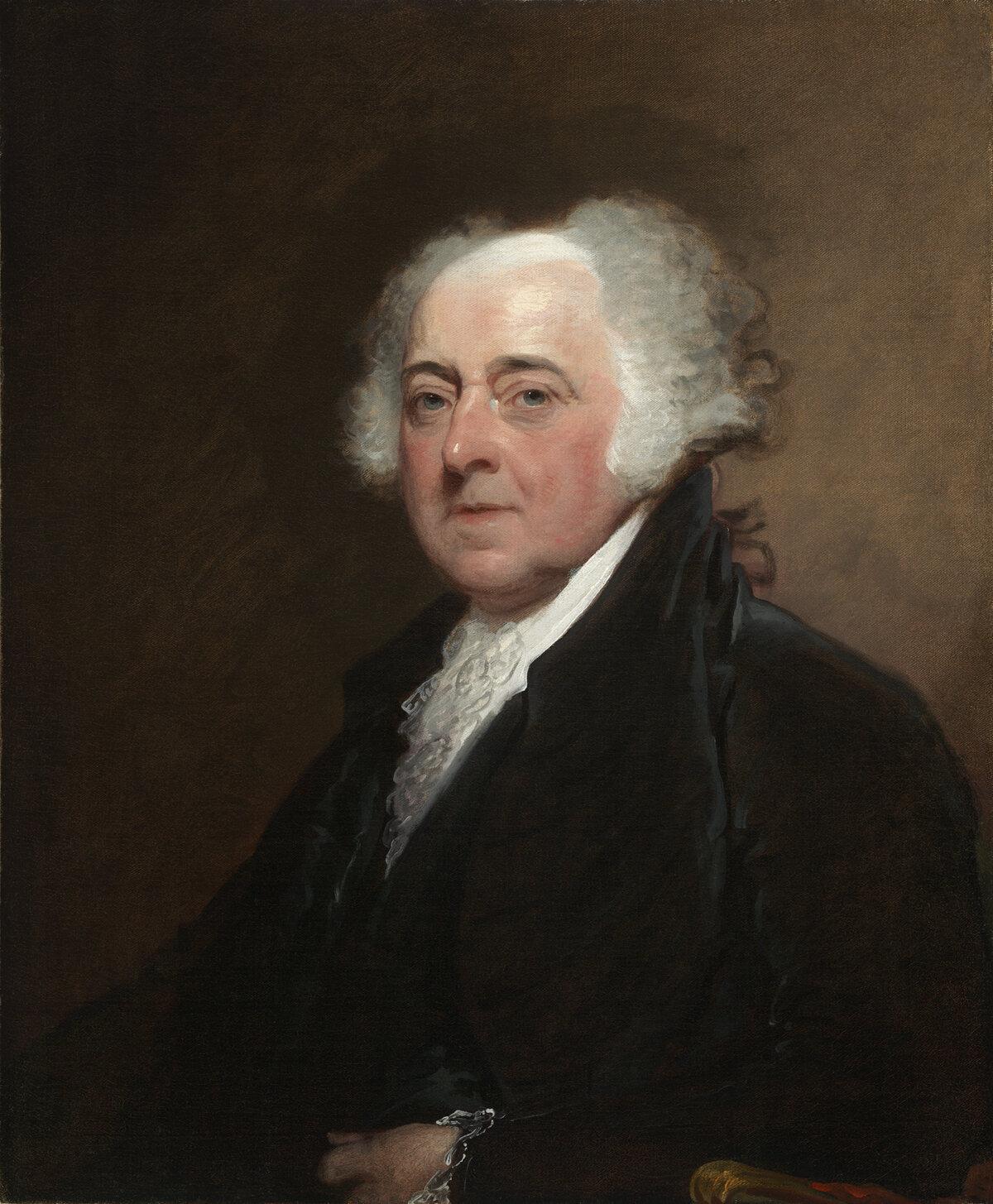 A portrait of John Adams, circa 1800–1815, by Gilbert Stuart. Oil on canvas. National Gallery of Art, Washington. (Public Domain)