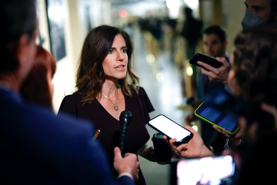 U.S. Rep. Nancy Mace (R-S.C.) arrives for a House Republican caucus meeting at the U.S. Capitol in Washington on Nov. 19, 2024. Mace proposed in March the American Students First Act, which would block federal funding to states that grant in-state tuition rates or state-based financial aid to illegal immigrants. (Kevin Dietsch/Getty Images)