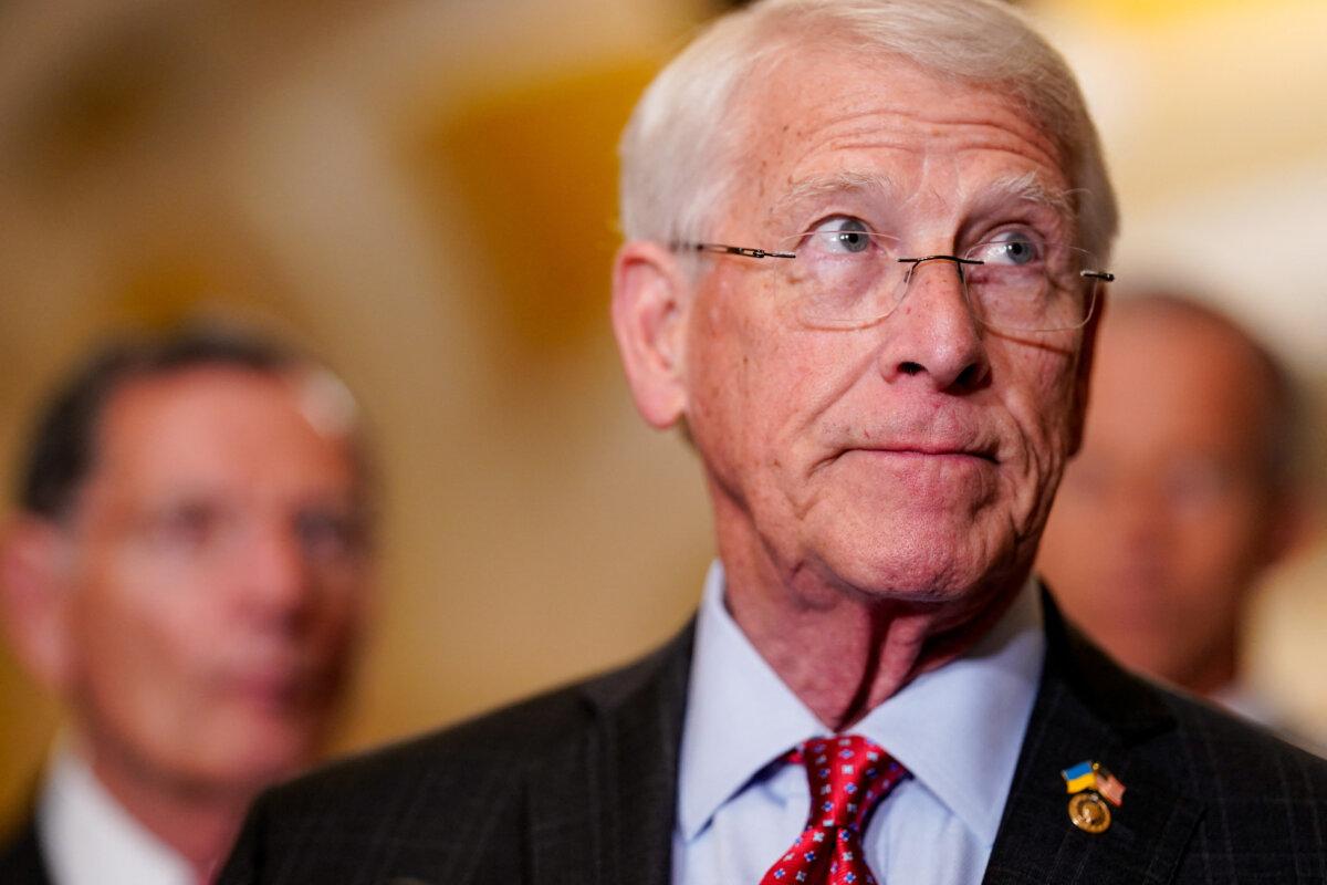 U.S. Sen. Roger Wicker (R-Miss.) attends a press conference following the U.S. Senate Republicans' weekly policy luncheon on Capitol Hill in Washington, on June 10, 2025. (Kent Nishimura/Reuters)