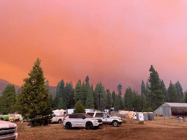 The Garnet fire burned in the Sierra National Forest on Sept. 7, 2025. (Josh Leutzinger/U.S. Forest Service)