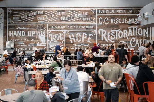 The Orange County Rescue Mission in Tustin, Calif., on Nov. 20, 2023. (John Fredricks/The Epoch Times)