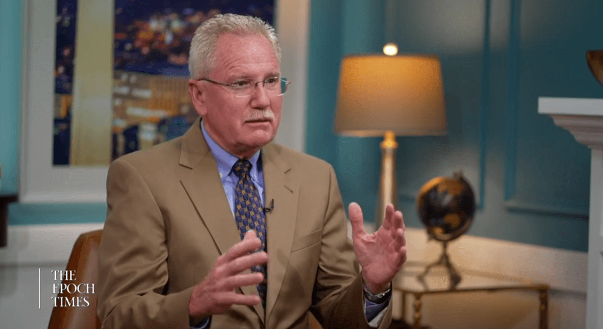 In this undated still from a video, Dr. Kirk Milhoan speaks to The Epoch Times. (The Epoch Times)