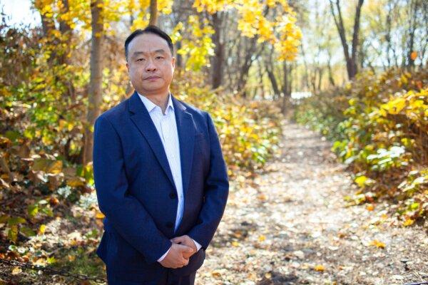 David Xie, survivor of the persecution of Falun Gong in China, in Port Jervis, N.Y., on Nov. 2, 2025. (Petr Svab/The Epoch Times)