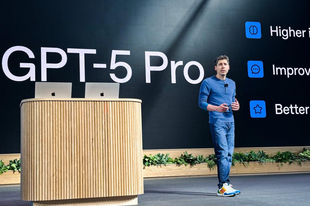 OpenAI CEO Sam Altman speaks at the company’s annual conference for developers, in San Francisco on Oct. 6, 2025. (Benjamin Legendre/AFP via Getty Images)