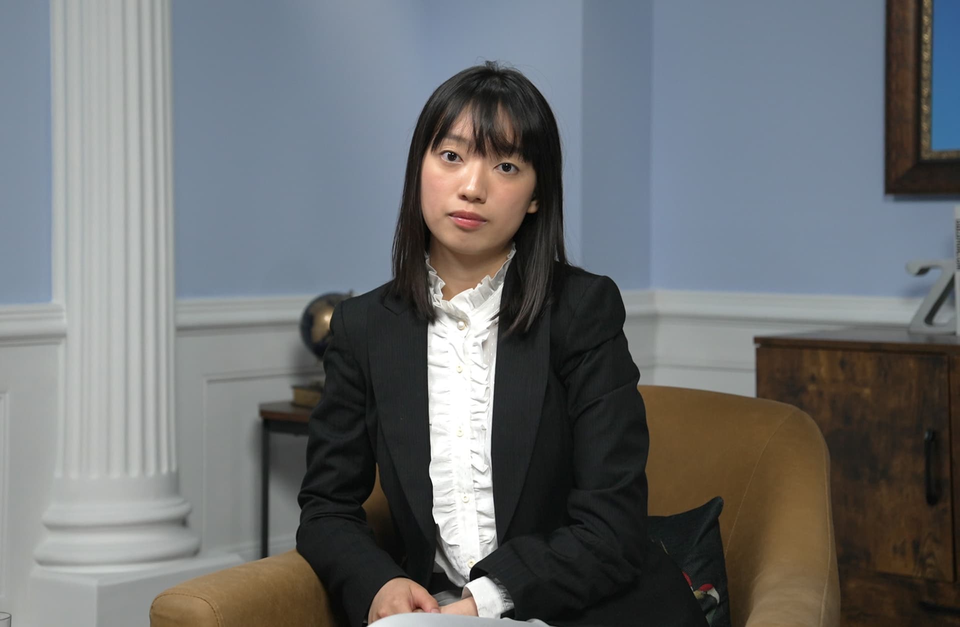 Chloe Cheung, junior manager at the Committee for Freedom in Hong Kong Foundation, in an interview with NTD in London in August 2025. (NTD)