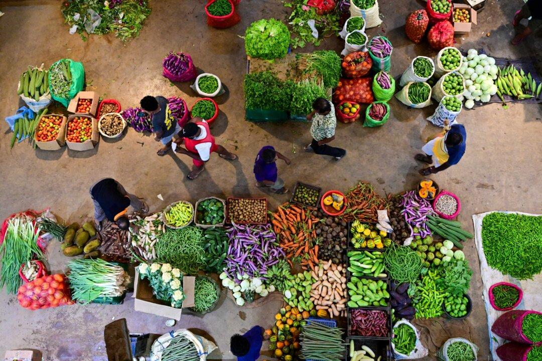 A vegetable market in Colombo, on Nov. 6, 2025. (Ishara S. Kodikara/AFP via Getty Images)