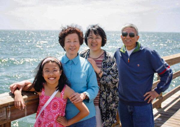 Sun with her mother and late grandparents on a family trip. (Courtesy of Cynthia Sun)
