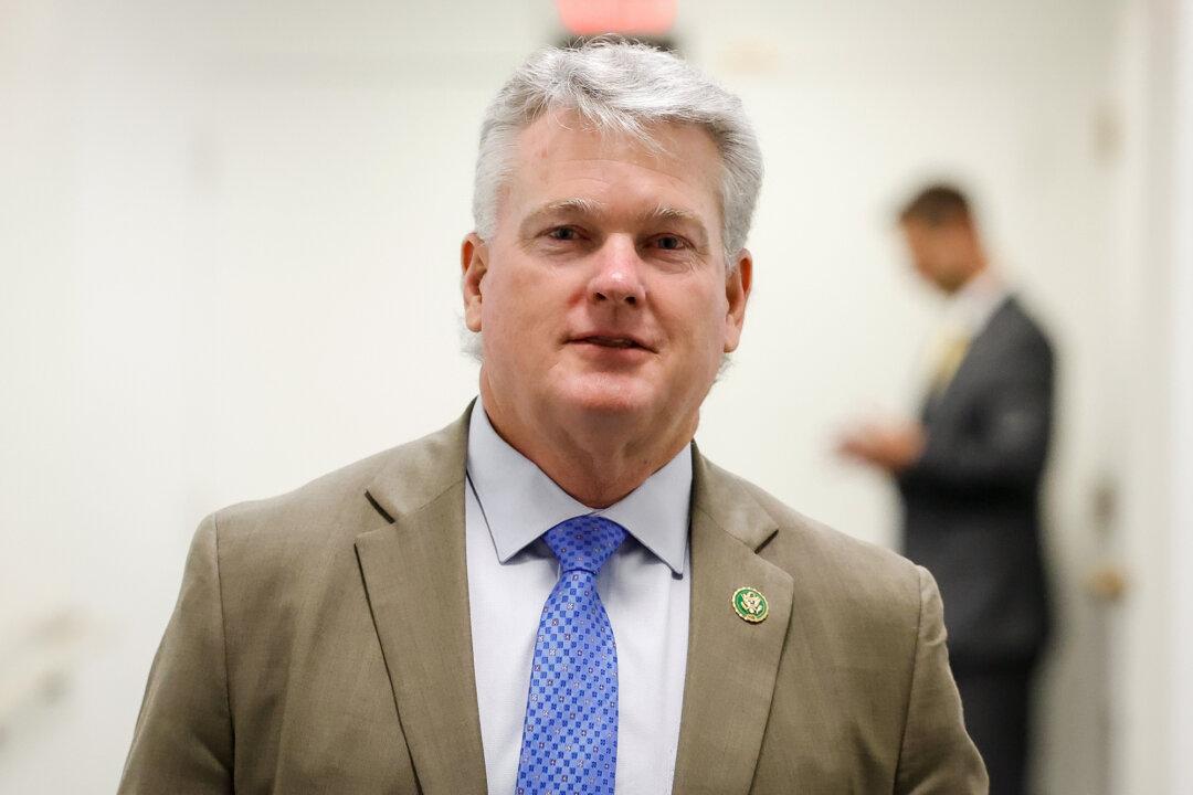 (Left) Rep. Mike Collins (R-Ga.) at the U.S. Capitol on Nov. 2, 2023. (Center) Rep. Buddy Carter (R-Ga.) presides over a hearing at the U.S. Capitol on June 24, 2025. (Right) Sen. Jon Ossoff (D-Ga.) speaks at a campaign event for President Joe Biden in Atlanta on March 9, 2024. (Anna Moneymaker, Megan Varner/Getty Images, Madalina Kilroy/The Epoch Times)