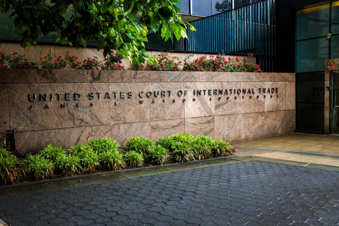 The U.S. Court of International Trade in New York City on May 29, 2025. The court ruled that the 1977 International Emergency Economic Powers Act did not give President Donald Trump power to impose “unlimited” tariffs. (Spencer Platt/Getty Images)