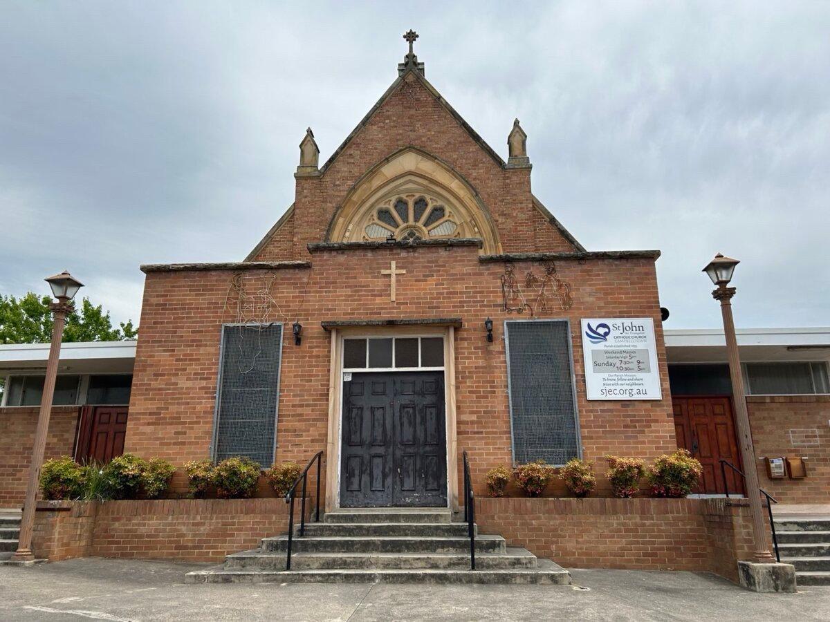 St John the Evangelist Church, in Campbelltown of south-west Sydney in Australia. (Courtesy of Stacey Wang)