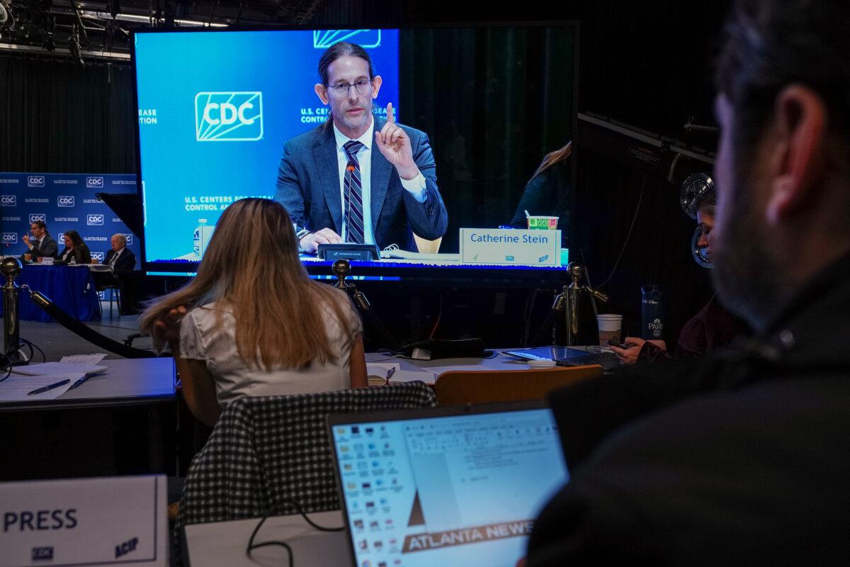 Retsef Levi, a member of the CDC's Advisory Committee on Immunization Practices, at CDC headquarters in Atlanta, Ga., on Dec. 4, 2025. (Elijah Nouvelage/Getty Images)