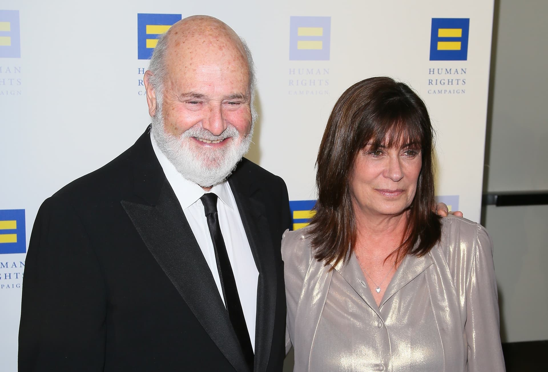 Director Rob Reiner and wife Michele Singer Reiner arrive for the Human Rights Campaign 2019 Los Angeles dinner at the JW Marriott in Los Angeles on March 30, 2019. (Jean-Baptiste Lacroix/AFP via Getty Images)