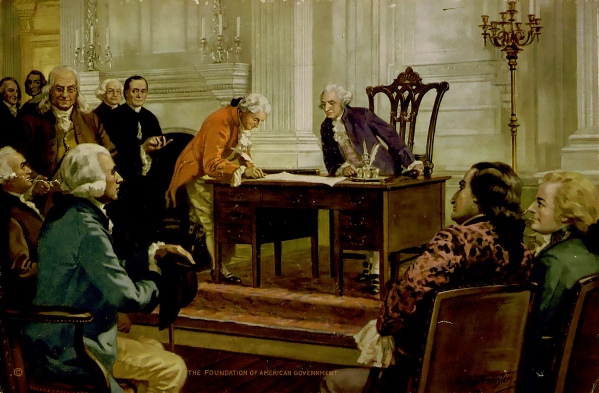 “Foundation of the American Government,” 1925, by John Henry Hintermeister. (Public Domain)