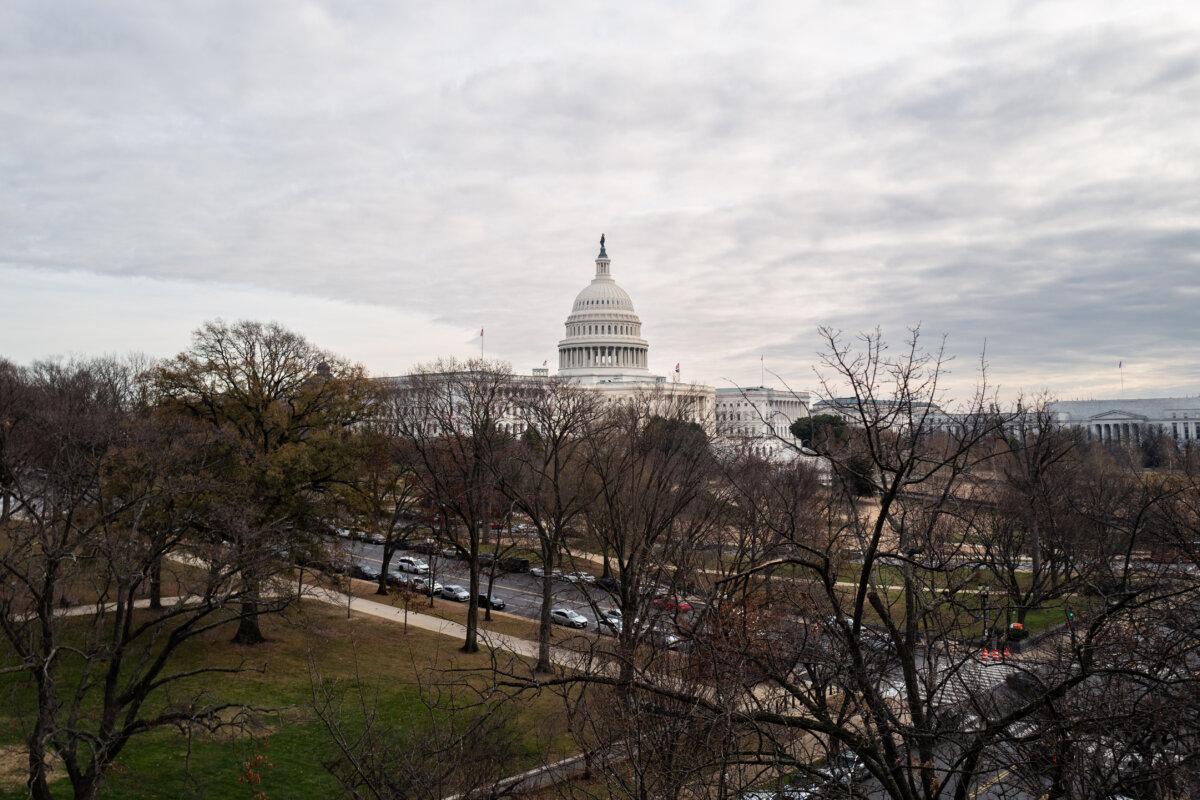 The U.S. Capitol on Dec. 18, 2025. (Madalina Kilroy/The Epoch Times)
