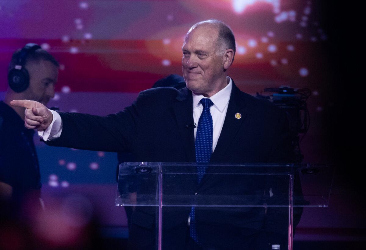White House border czar Tom Homan speaks at AmericaFest. (John Fredricks/The Epoch Times)