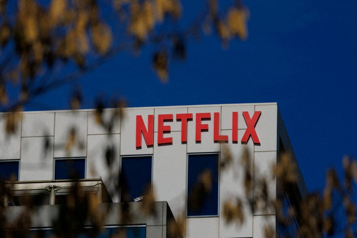 The Netflix logo is shown on one of their buildings in the Hollywood neighborhood of Los Angeles, on Dec. 2, 2025. Reuters/Mike Blake