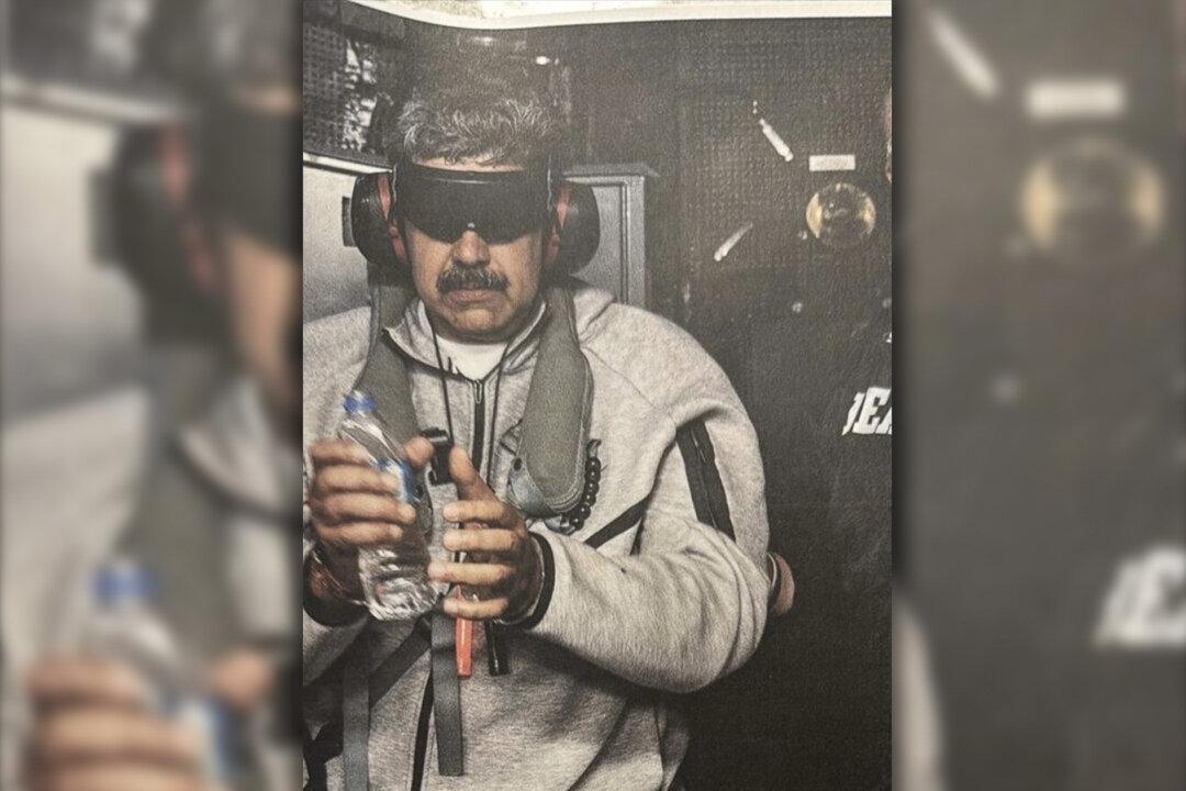 Nicolas Maduro on board the USS Iwo Jima on Jan. 3, 2026. (The White House)