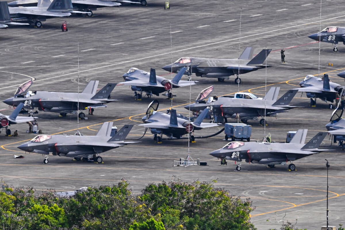 U.S. military fighter jets sit on the tarmac at José Aponte de la Torre Airport, formerly Roosevelt Roads Naval Station, in Ceiba, Puerto Rico, on Jan. 3, 2026. (Miguel J. Rodriguez Carrillo/AFP via Getty Images)