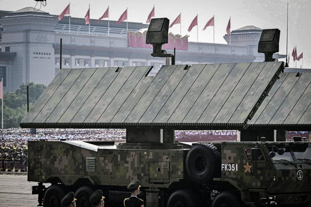 Radars are displayed during a military parade marking the 80th anniversary of victory over Japan and the end of World War II, at Tiananmen Square in Beijing on Sept. 3, 2025. For years, Venezuela has spent heavily on Chinese and Russian equipment while claiming that it was building one of the region’s most modern defense systems. (Pedro Pardo/AFP via Getty Images)