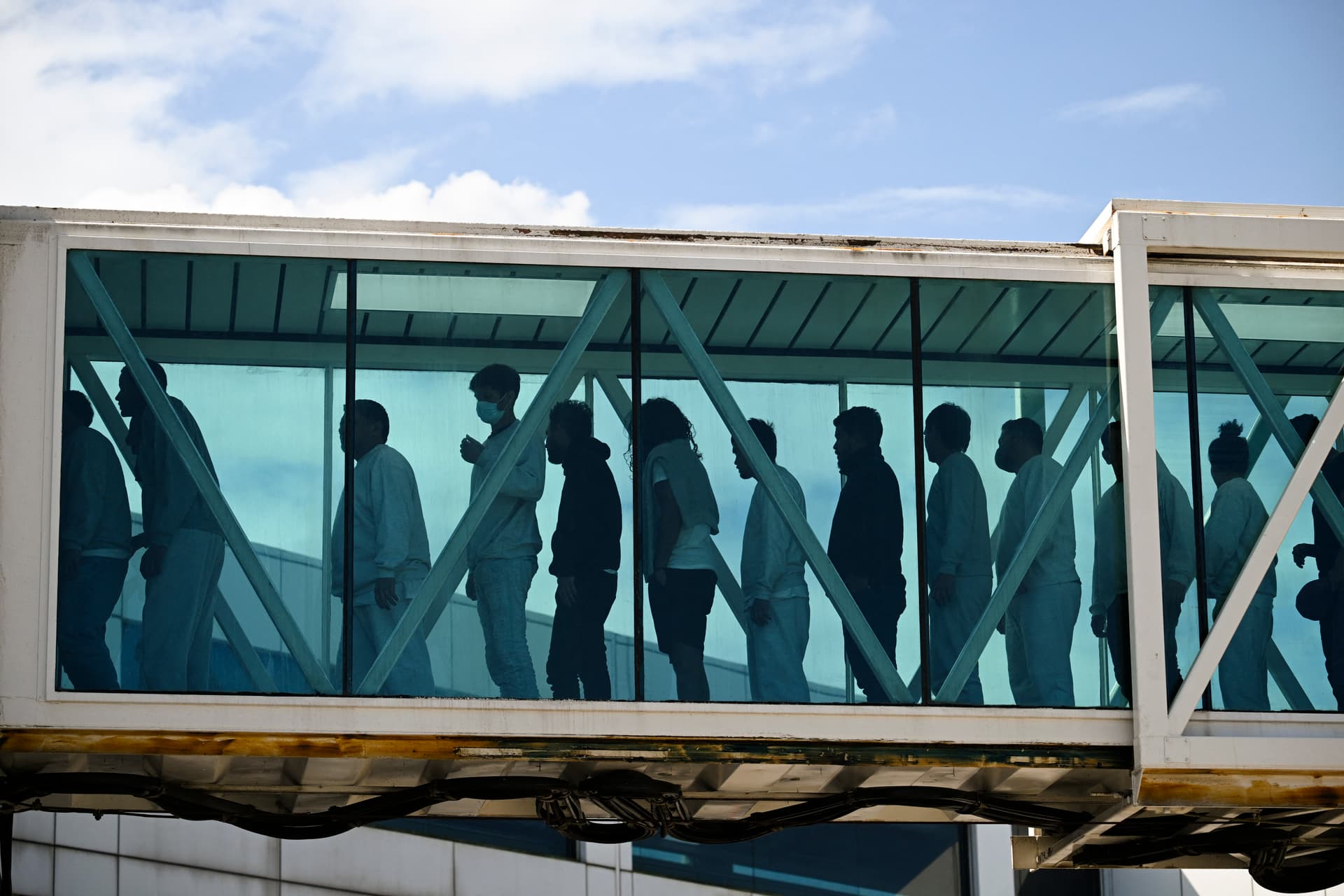 Venezuelans deported from the United States arrive at Simon Bolivar International Airport in Maiquetia, Venezuela, on Jan. 16, 2026. (Federico Parra/AFP via Getty Images)