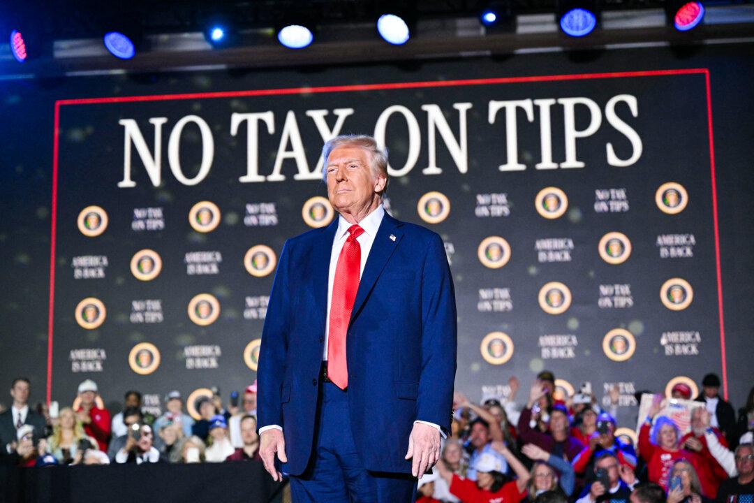 President Donald Trump arrives to speak on his policy to end tax on tips, in Las Vegas on Jan. 25, 2025. (Mandel Ngan/AFP via Getty Images)