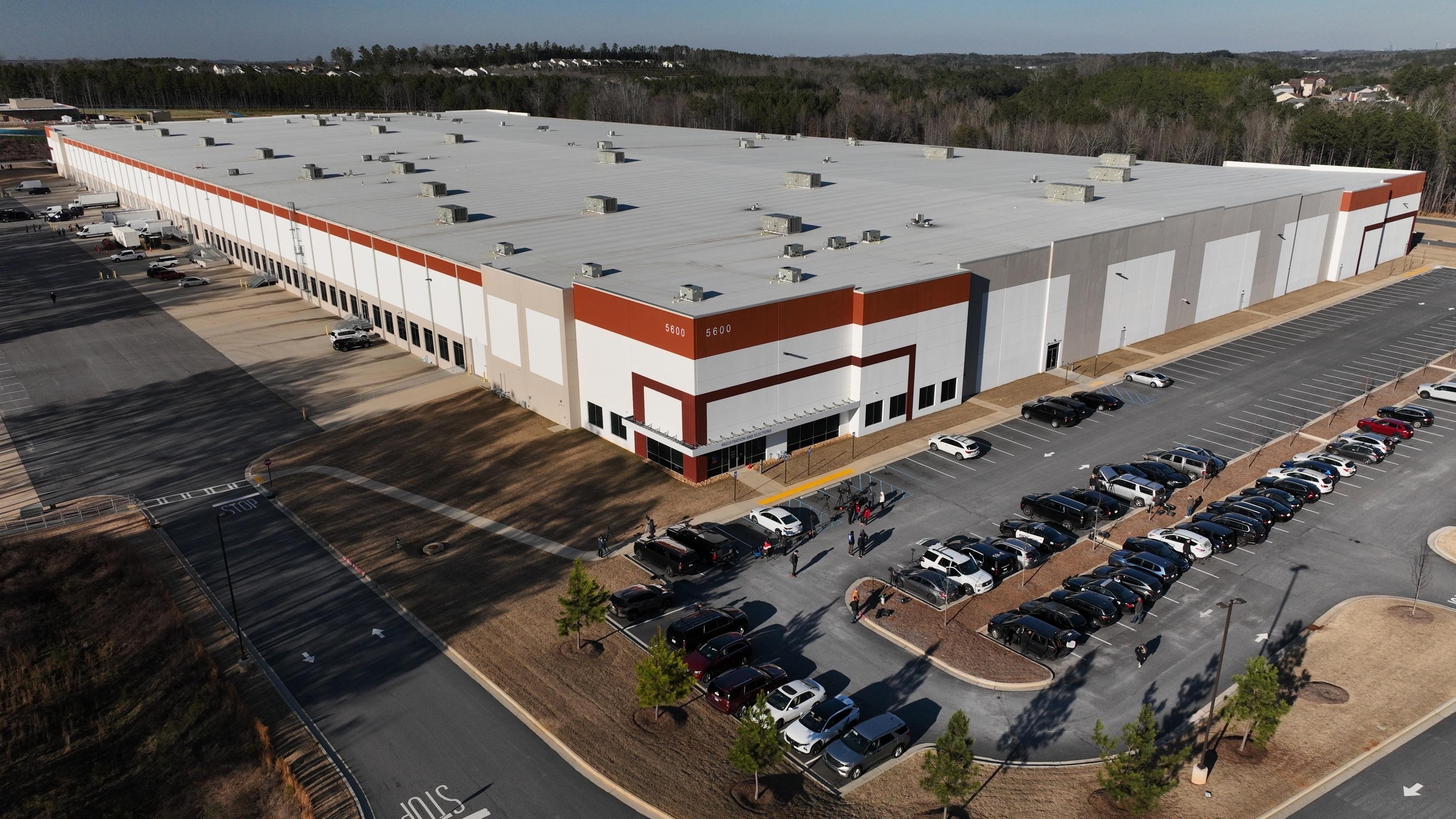 The Fulton County Election Hub and Operation Center in Union City, Ga., on Jan. 28, 2026. (Mike Stewart/AP Photo)