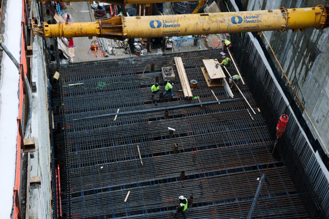 The Gateway Project Construction is seen in New York City, on Feb. 17, 2026. Gov. Kathy Hochul spoke surrounded by union members as President Donald Trump continues to express his opposition to the Gateway tunnel project, which will connect New York and New Jersey. (Michael M. Santiago/Getty Images)
