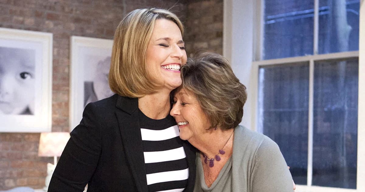 Nancy Guthrie, the 84-year-old mother of journalist and television host Savannah Guthrie, who went missing from her home in Tucson, Arizona, on Feb. 1, 2026, embraces Savannah in an undated photograph. (Courtesy NBC/Today/Handout via Reuters)