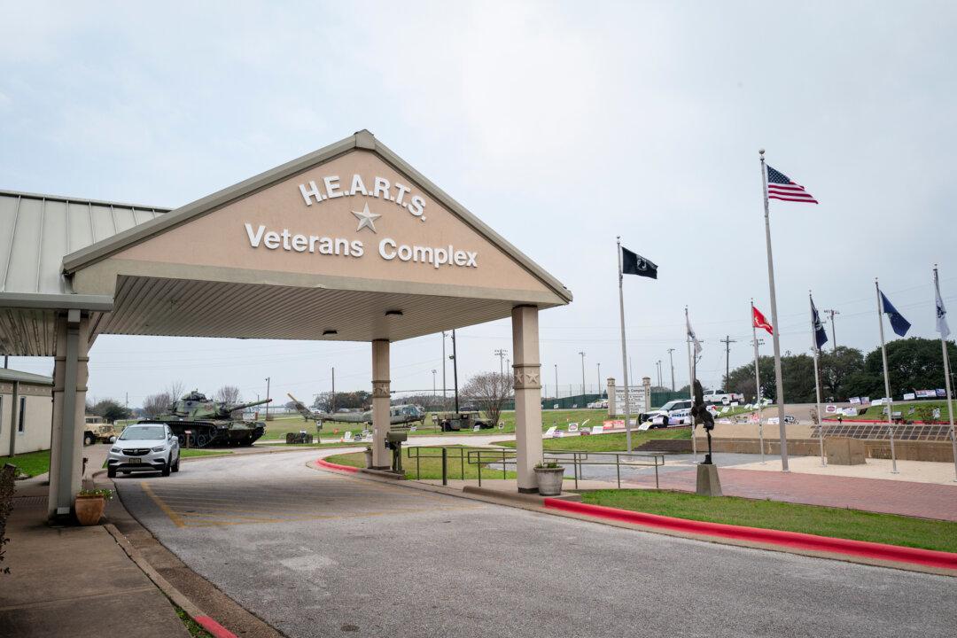 An early voting place during the Texas Senate primary at the Walker County Storm Shelter in Huntsville, Texas, on Feb. 19, 2026. (Madalina Kilroy/The Epoch Times)