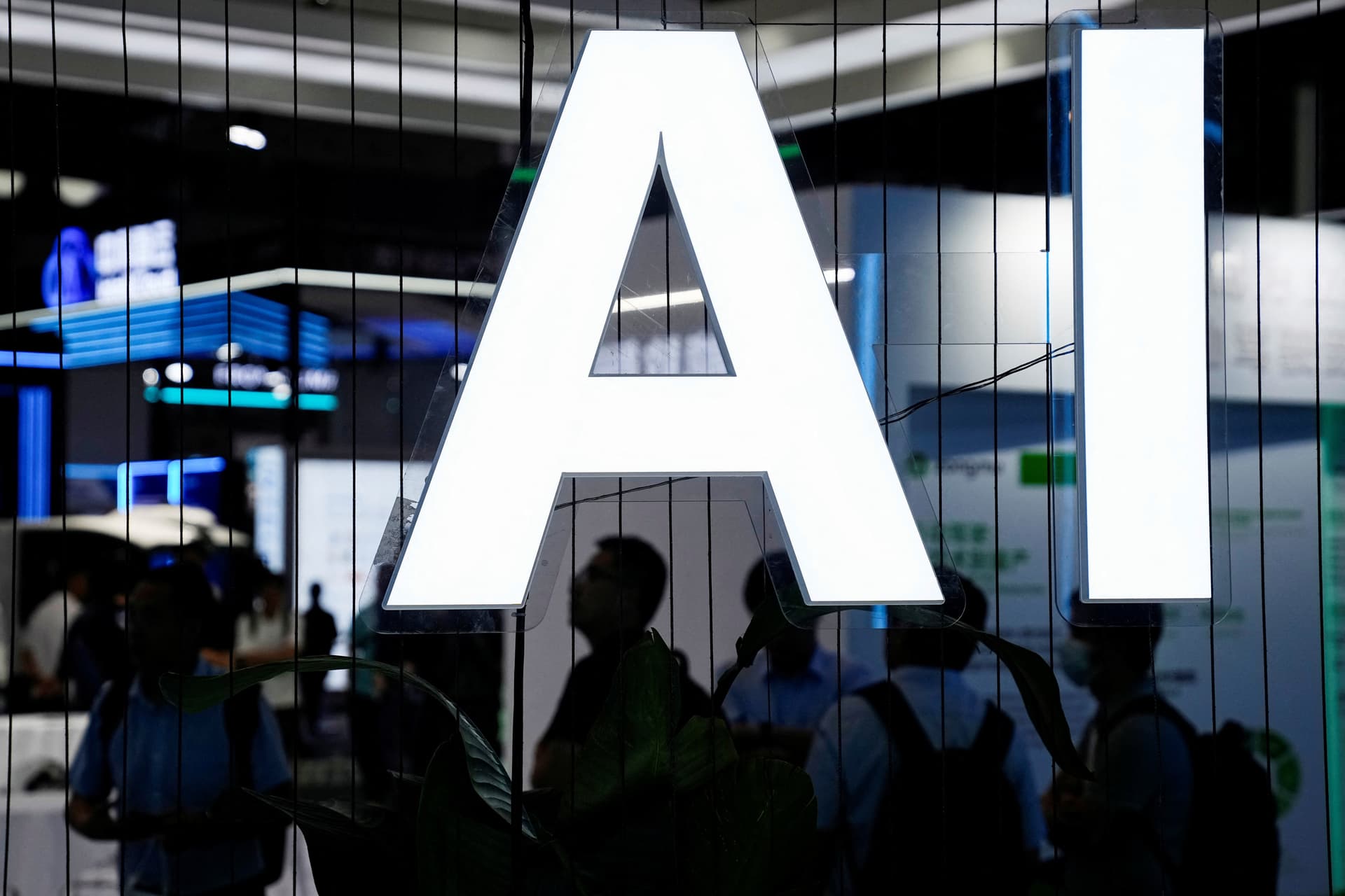 The World Artificial Intelligence Conference in Shanghai on July 6, 2023. (Aly Song/Reuters)