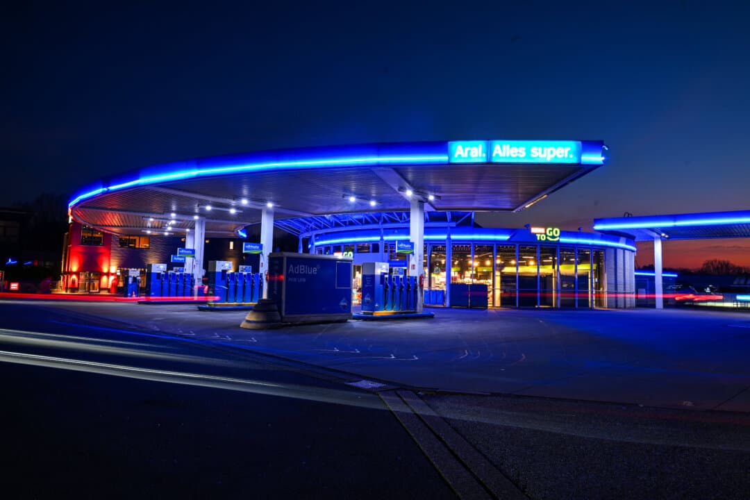 An Aral gas station in Bochum, Germany, on March 4, 2026. Oil prices are expected to continue rising after traffic through the Strait of Hormuz has almost entirely halted following Iran's threat to attack ships that would try to sail through. (Ina Fassbender/AFP via Getty Images)