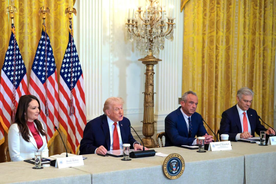 President Donald Trump speaks during the